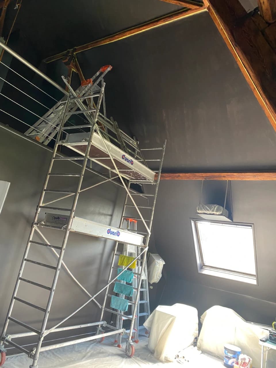 chantier décoration peinture faite par peintures Hazard Saminphoto prise par Clément Bayard35