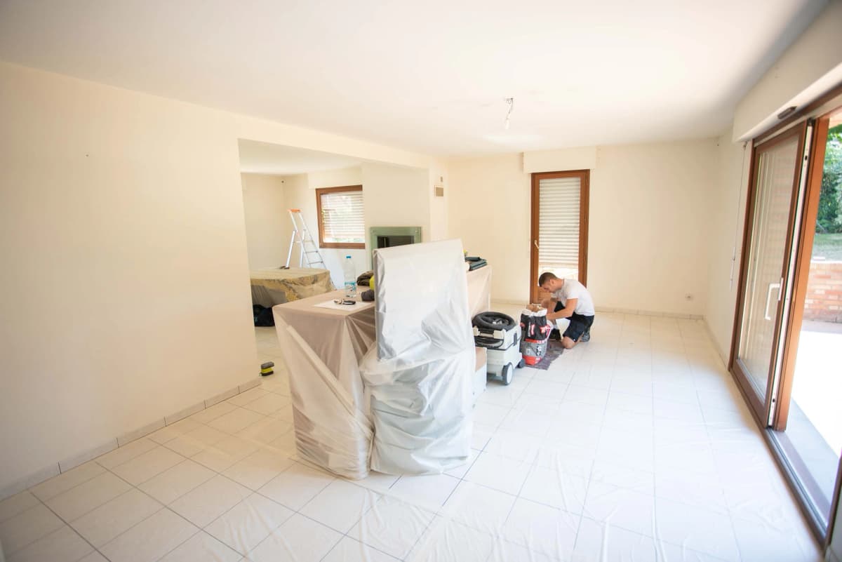 chantier décoration peinture faite par peintures Hazard Saminphoto prise par Clément Bayard42