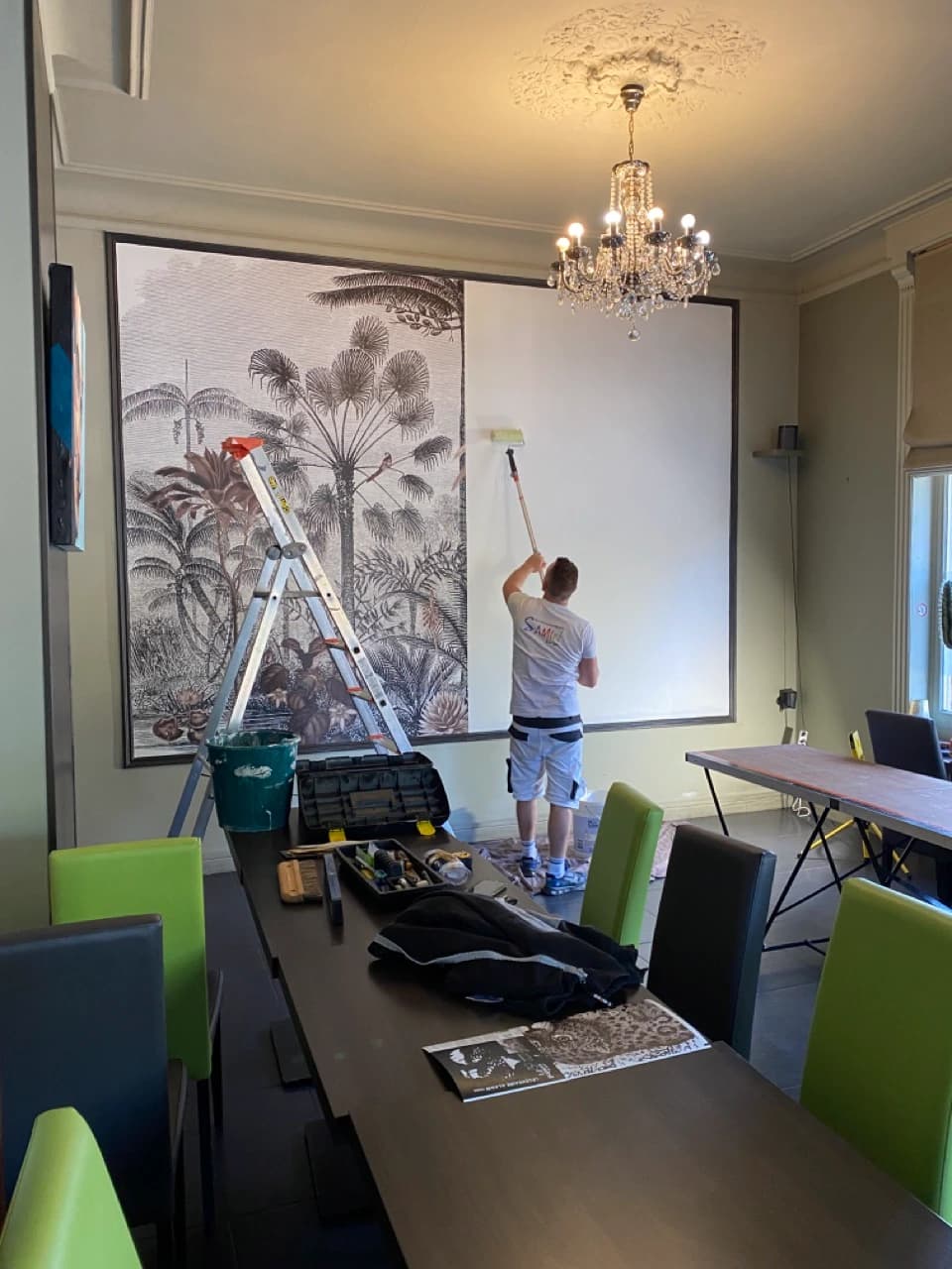 chantier décoration peinture faite par peintures Hazard Saminphoto prise par Clément Bayard9